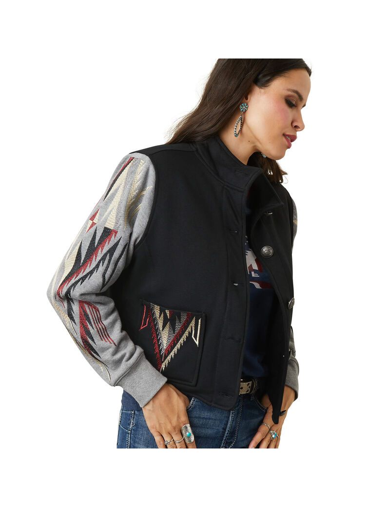 Chaquetas Ariat Embroidered Chimayo Mujer Negras Gris | XIVK93027