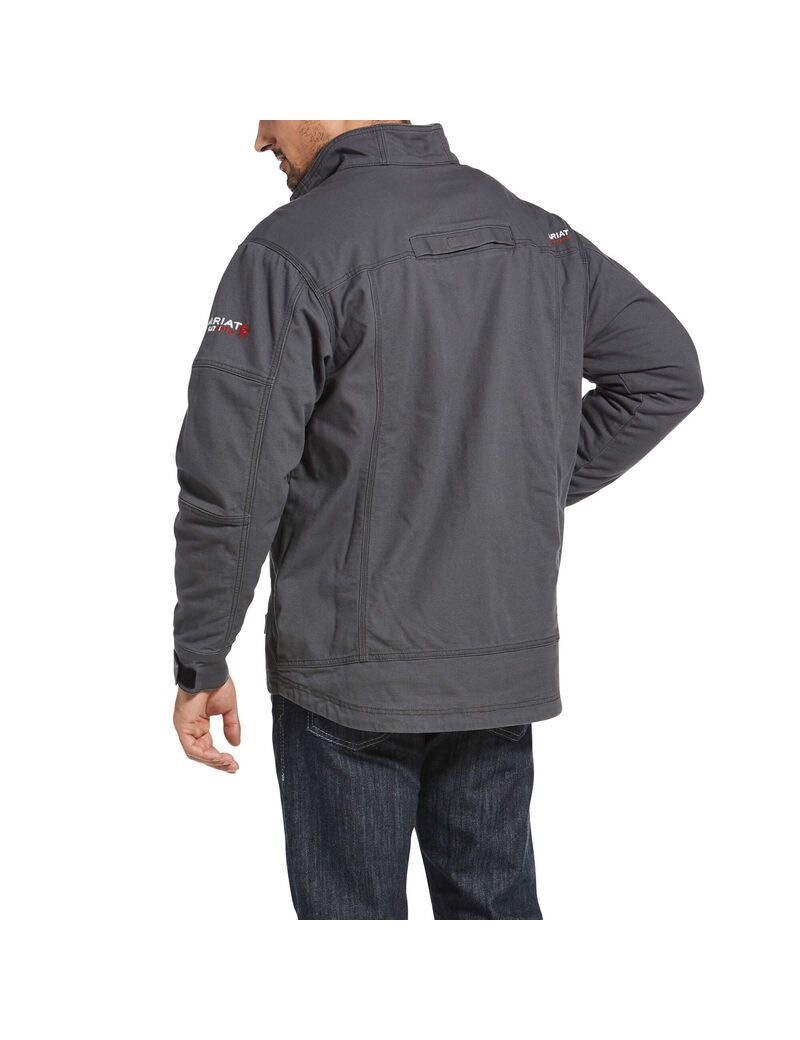 Chaquetas Ariat FR DuraLight Stretch Lona Field Hombre Gris | FDSU91428