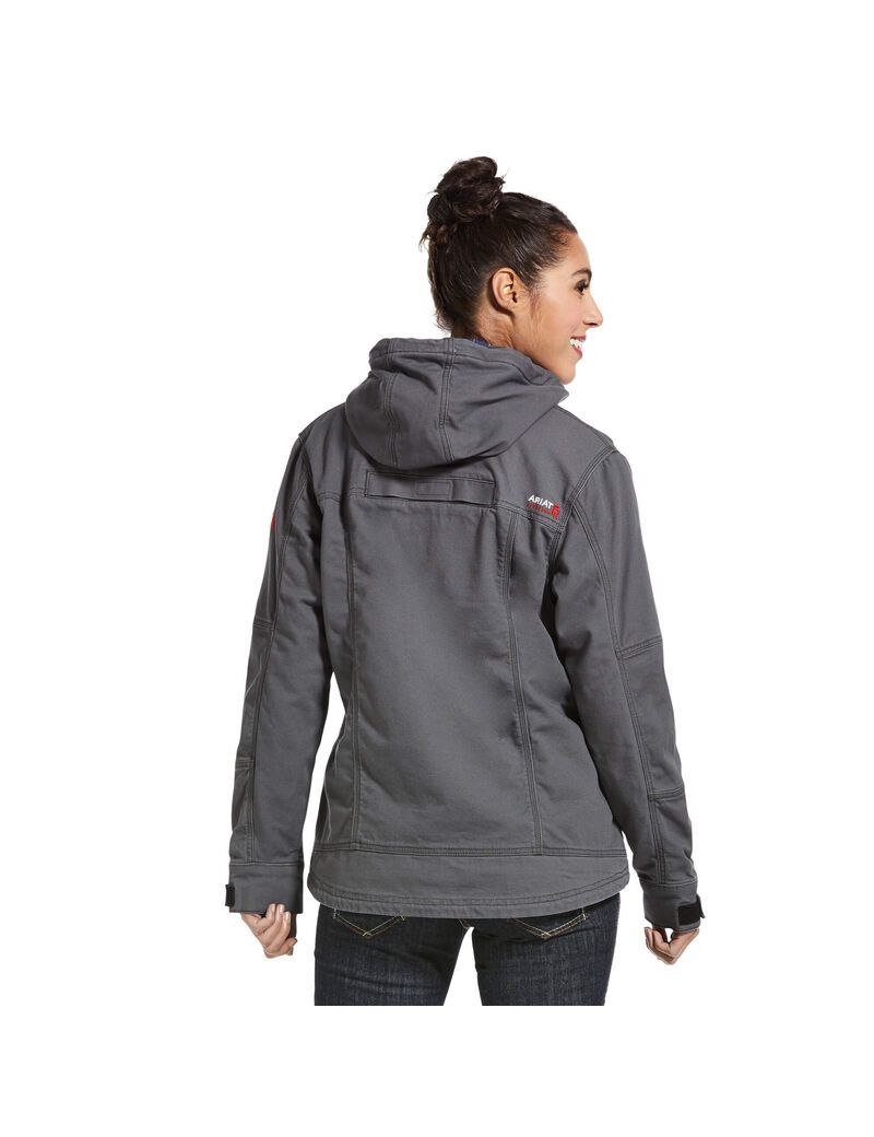 Chaquetas Ariat FR DuraLight Stretch Lona Mujer Gris | KJPS50372