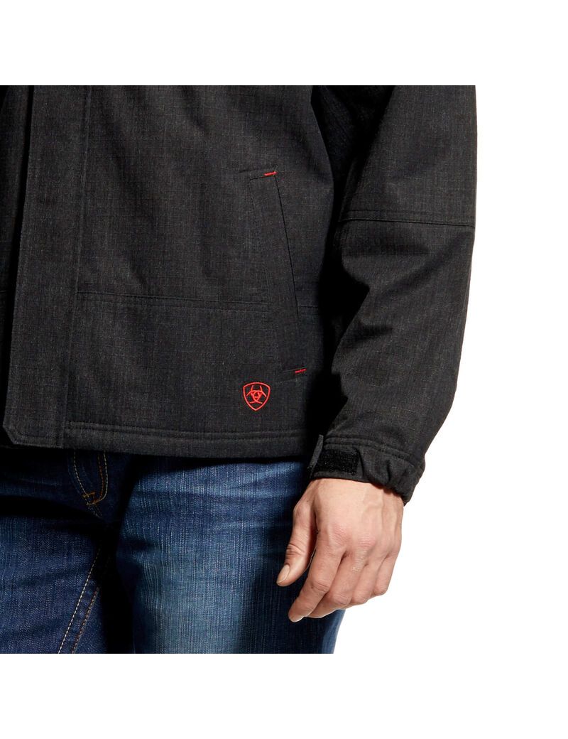 Chaquetas Ariat FR H2O Impermeables Insulated Hombre Negras | GITQ60973