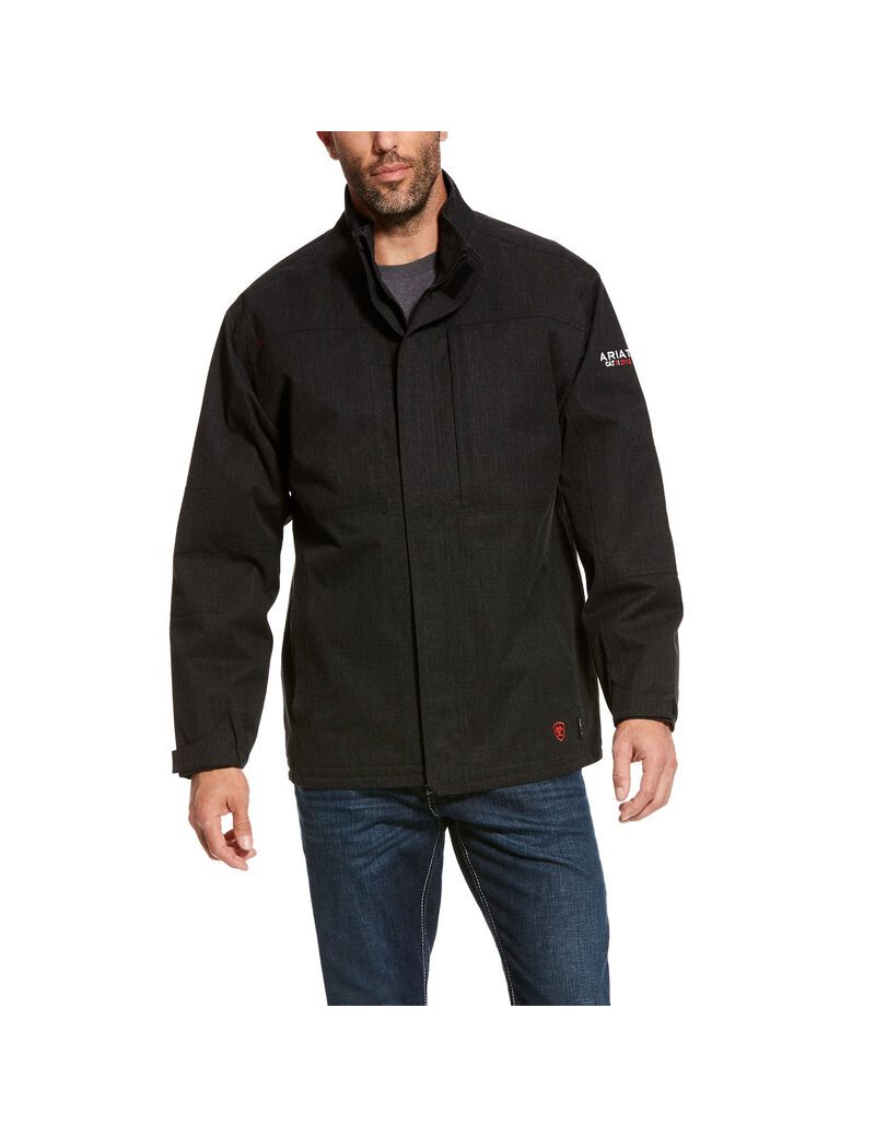 Chaquetas Ariat FR H2O Impermeables Parka Hombre Negras | TNMW98471