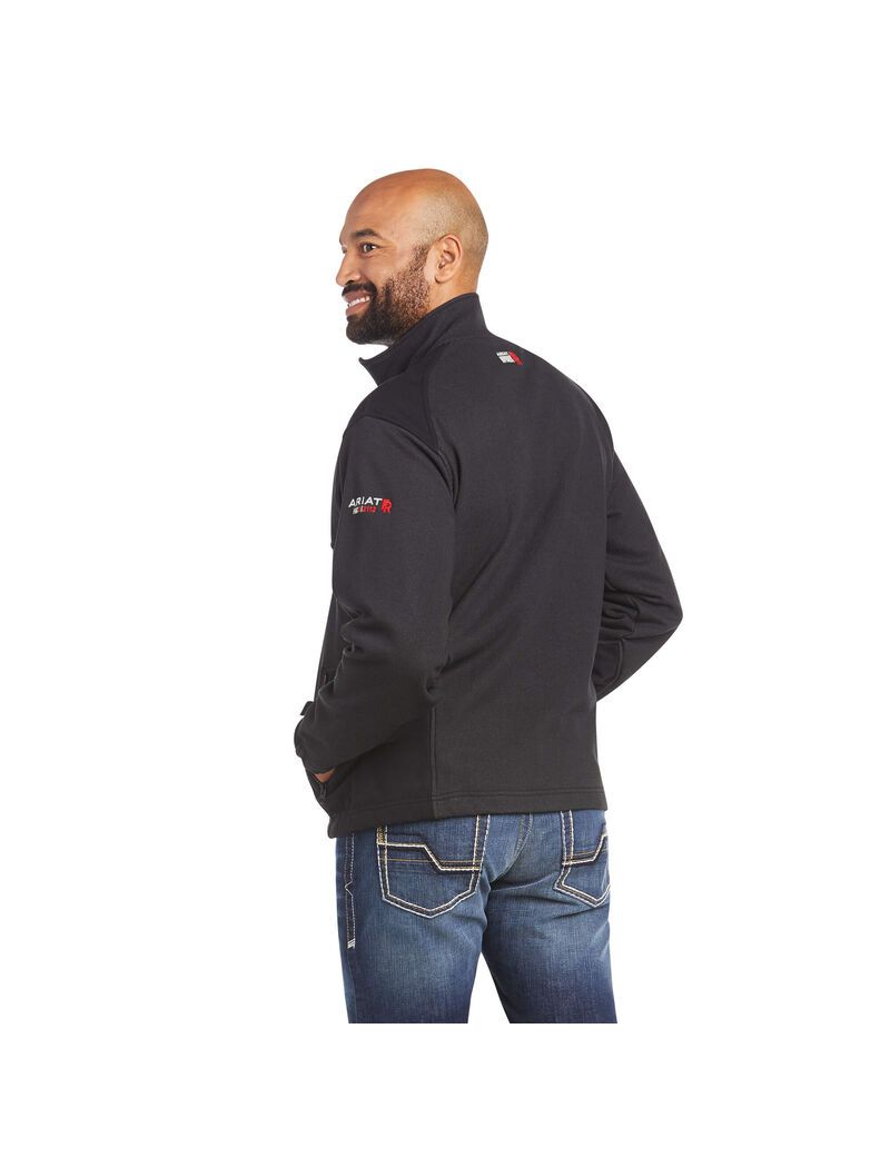 Chaquetas Ariat FR Polartec Plataforma Hombre Negras | ORWY40391