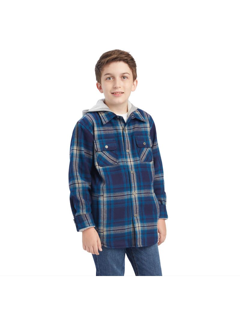 Chaquetas Ariat Hannoch Shirt Niños Azules | FXQN29517