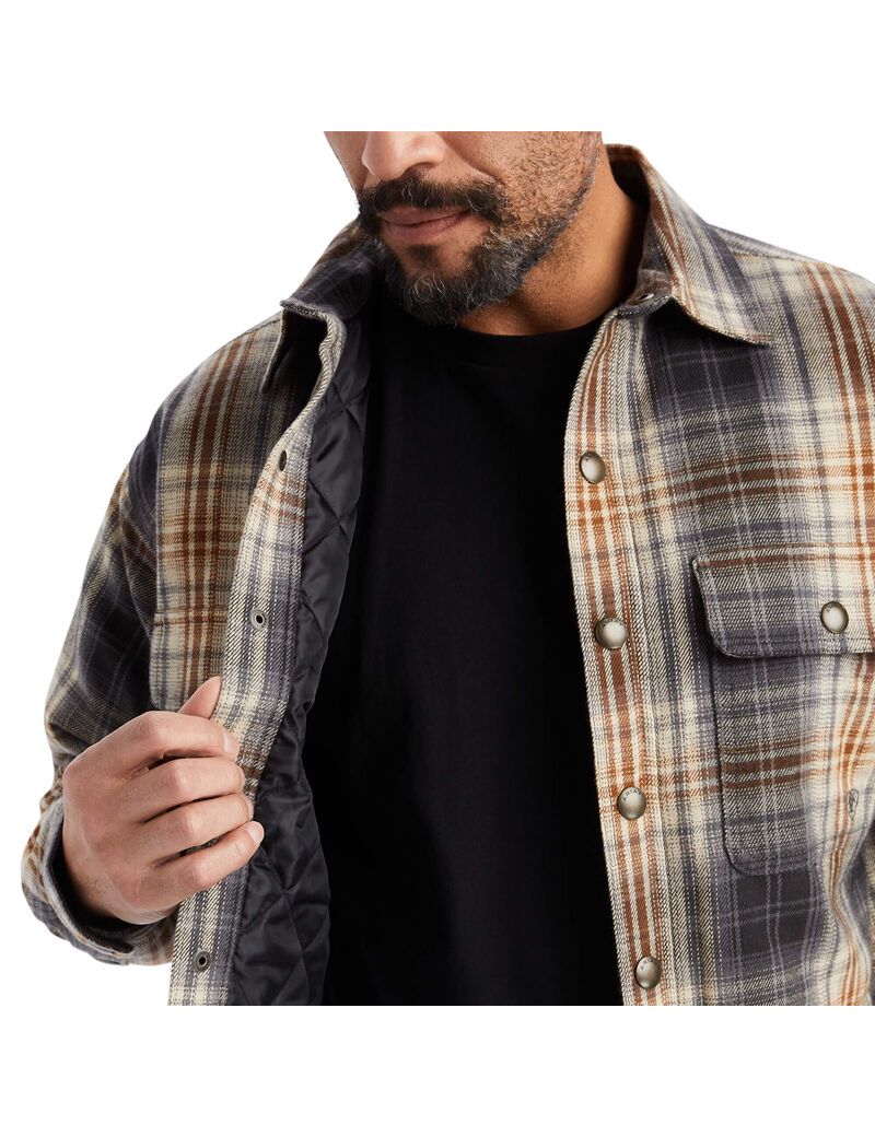 Chaquetas Ariat Heston Shirt Hombre Blancas | DMAU60835