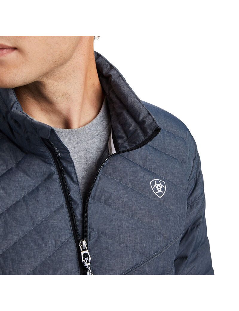 Chaquetas Ariat Ideal Down Hombre Gris | DLQC29105