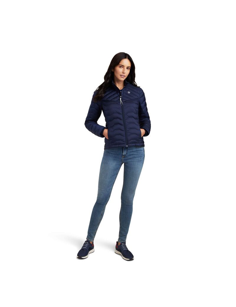 Chaquetas Ariat Ideal Down Mujer Azul Marino | KSVL18795