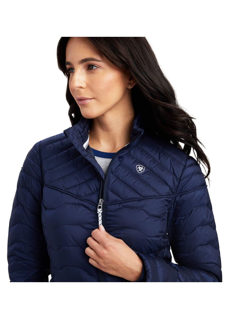 Chaquetas Ariat Ideal Down Mujer Azul Marino | KSVL18795