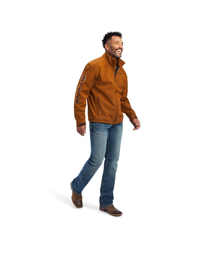 Chaquetas Ariat Logo 2.0 Softshell Hombre Marrones | JNRQ53178