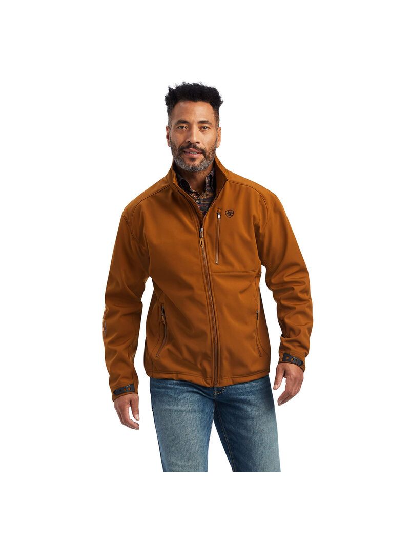 Chaquetas Ariat Logo 2.0 Softshell Hombre Marrones | JNRQ53178