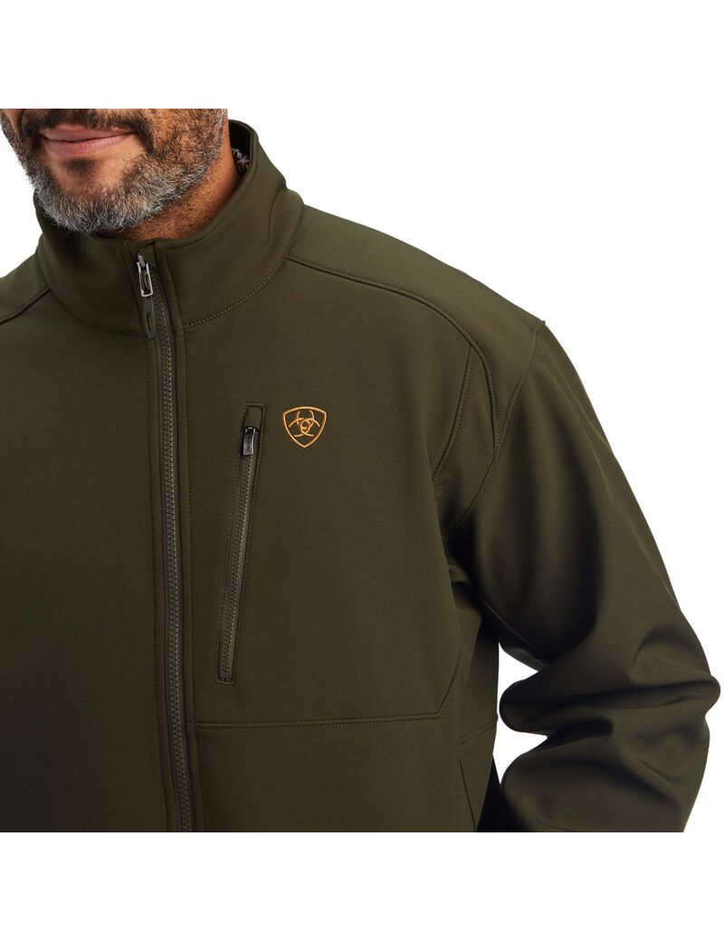 Chaquetas Ariat Logo 2.0 Softshell Hombre Verde Oliva | XYSC87564