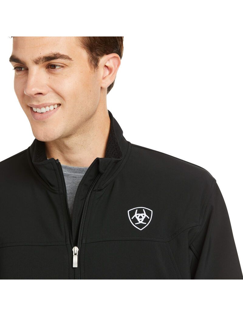 Chaquetas Ariat New Team Softshell Hombre Negras | JODS73405