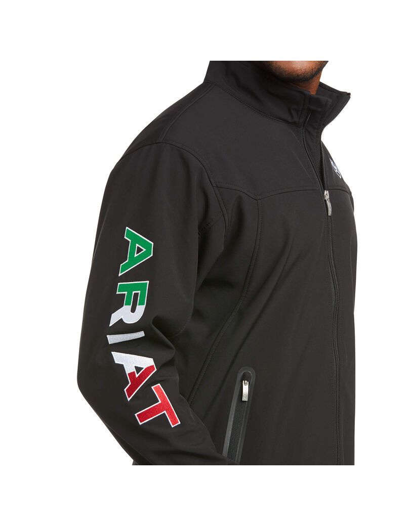 Chaquetas Ariat New Team Softshell MEXICO Hombre Negras | WHME69723