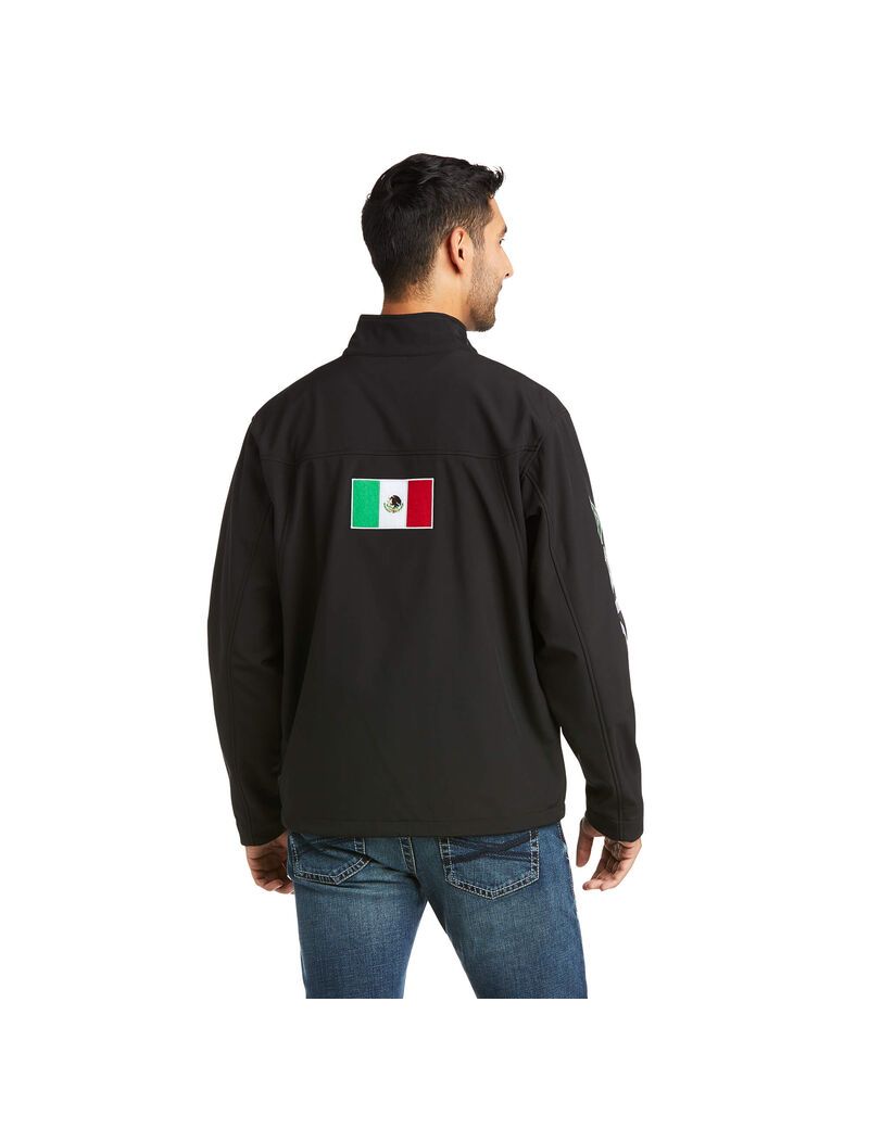 Chaquetas Ariat New Team Softshell MEXICO Hombre Negras | WHME69723