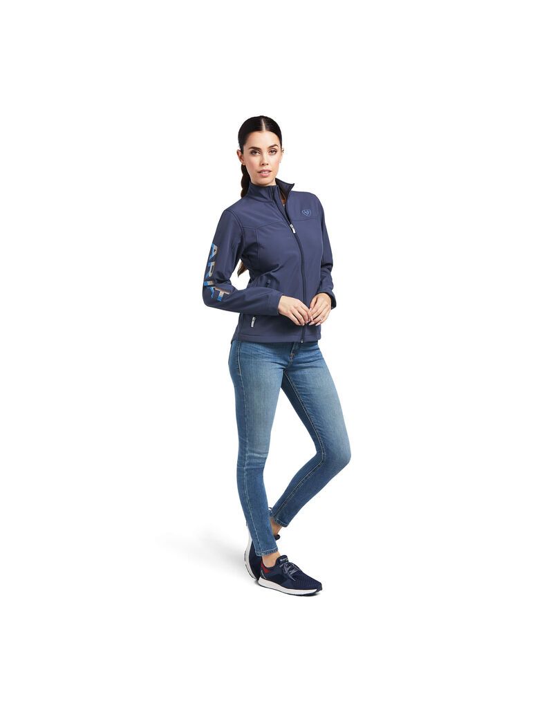 Chaquetas Ariat New Team Softshell Mujer Azules | LFNX68072