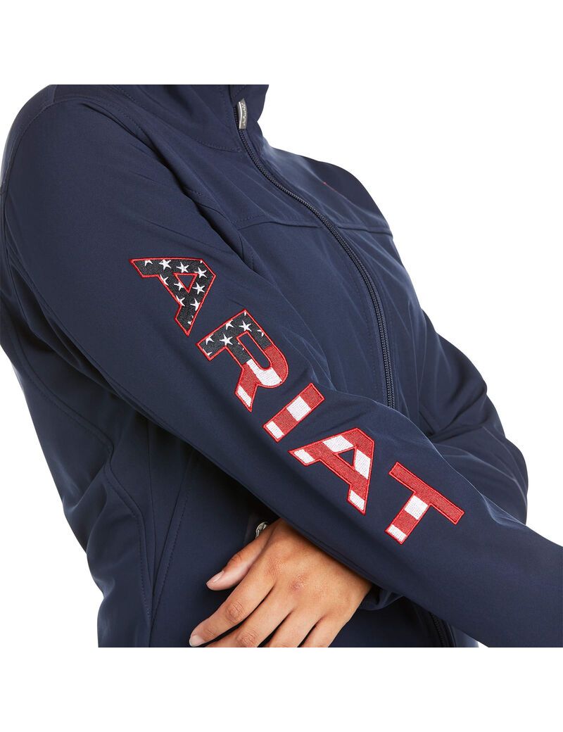 Chaquetas Ariat New Team Softshell Mujer Azul Marino | PVCL98540