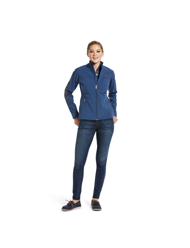 Chaquetas Ariat New Team Softshell Mujer Azules | WRKV94786