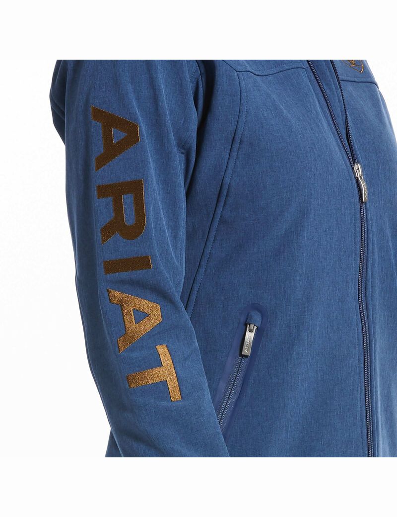 Chaquetas Ariat New Team Softshell Mujer Azules | WRKV94786