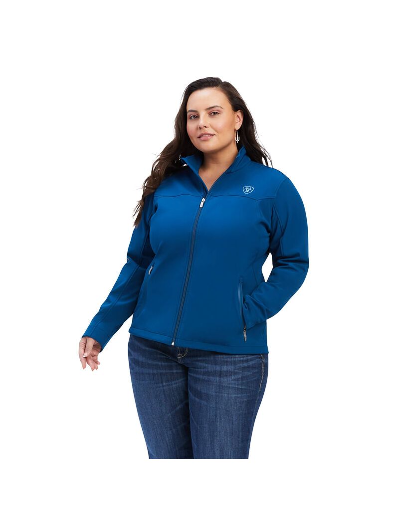 Chaquetas Ariat New Team Softshell Mujer Azules | YUHJ29714