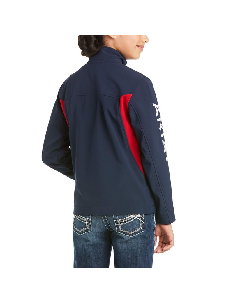 Chaquetas Ariat New Team Softshell Niños Azul Marino | EGKD30724