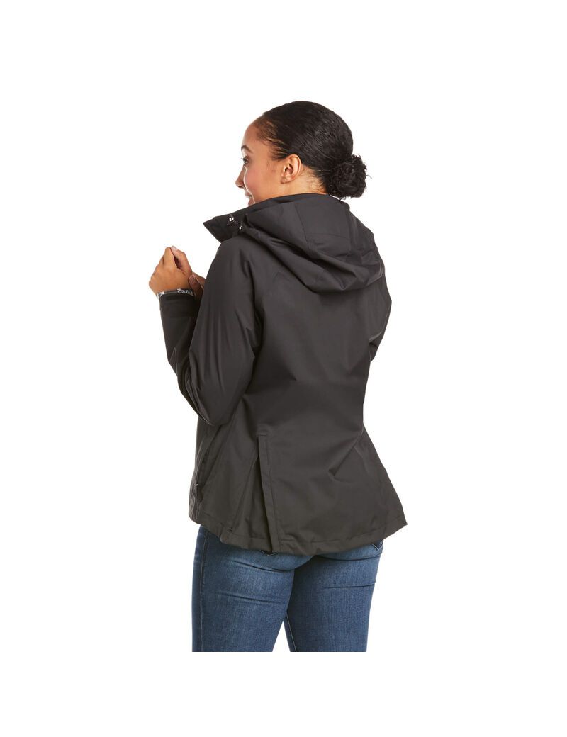 Chaquetas Ariat Packable Impermeables Mujer Negras | FRJY54082