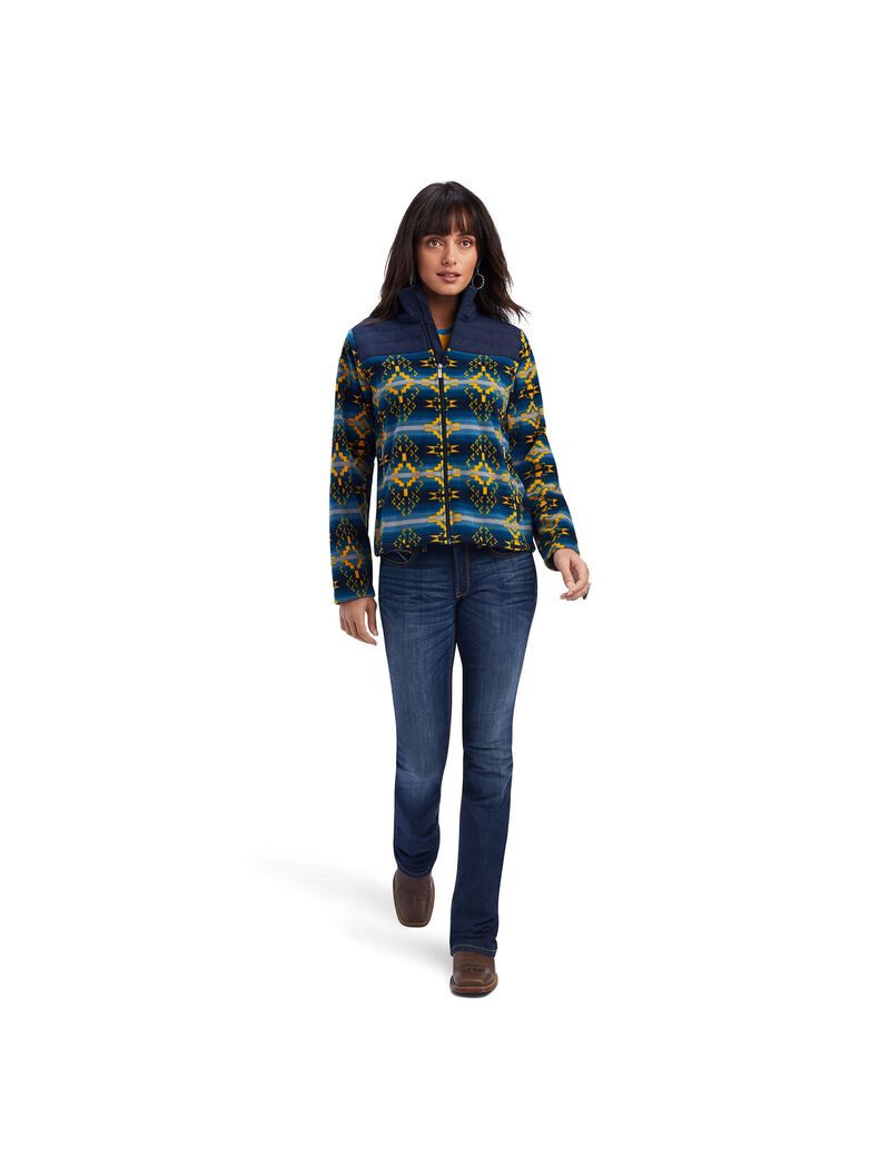 Chaquetas Ariat Prescott Fleece Mujer Azul Marino | MZJE90648