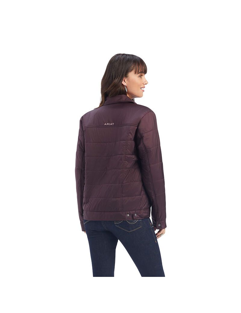 Chaquetas Ariat Puffer Trucker Insulated Mujer Burdeos | AJPO18647