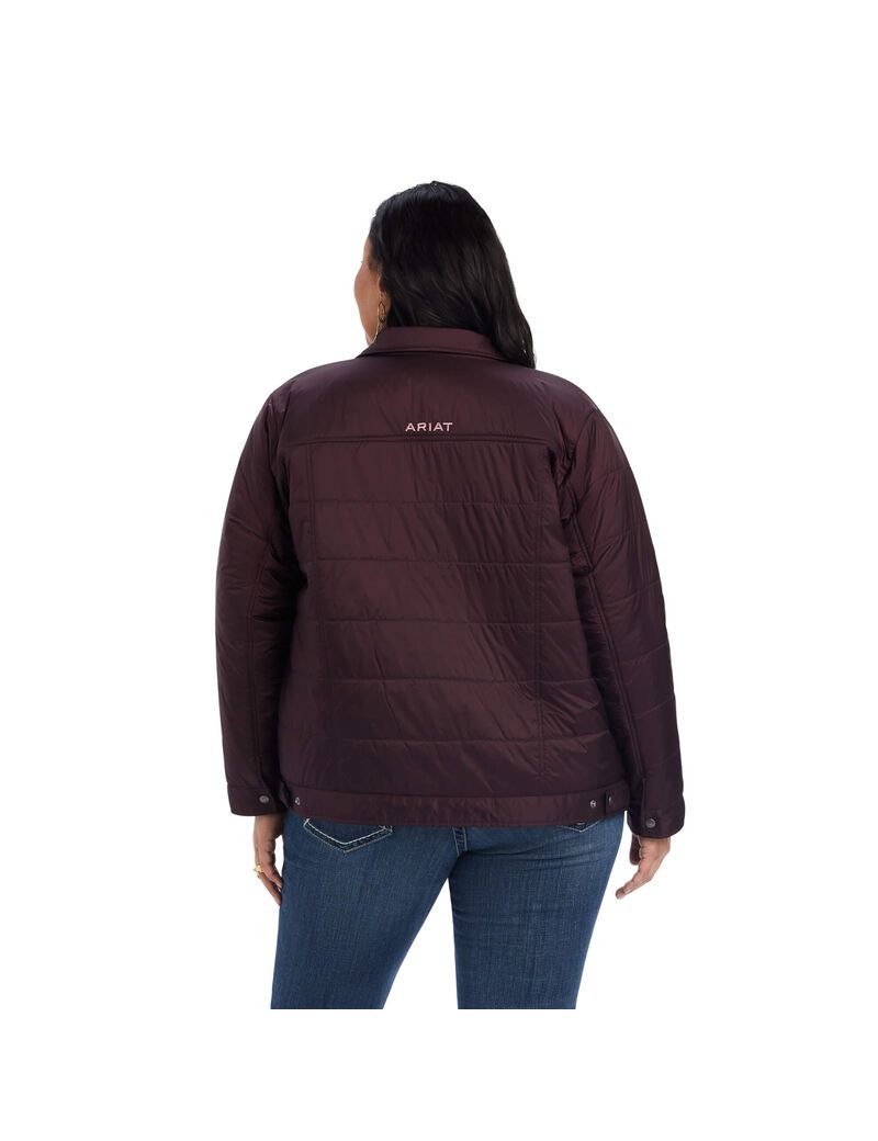 Chaquetas Ariat Puffer Trucker Insulated Mujer Burdeos | AJPO18647