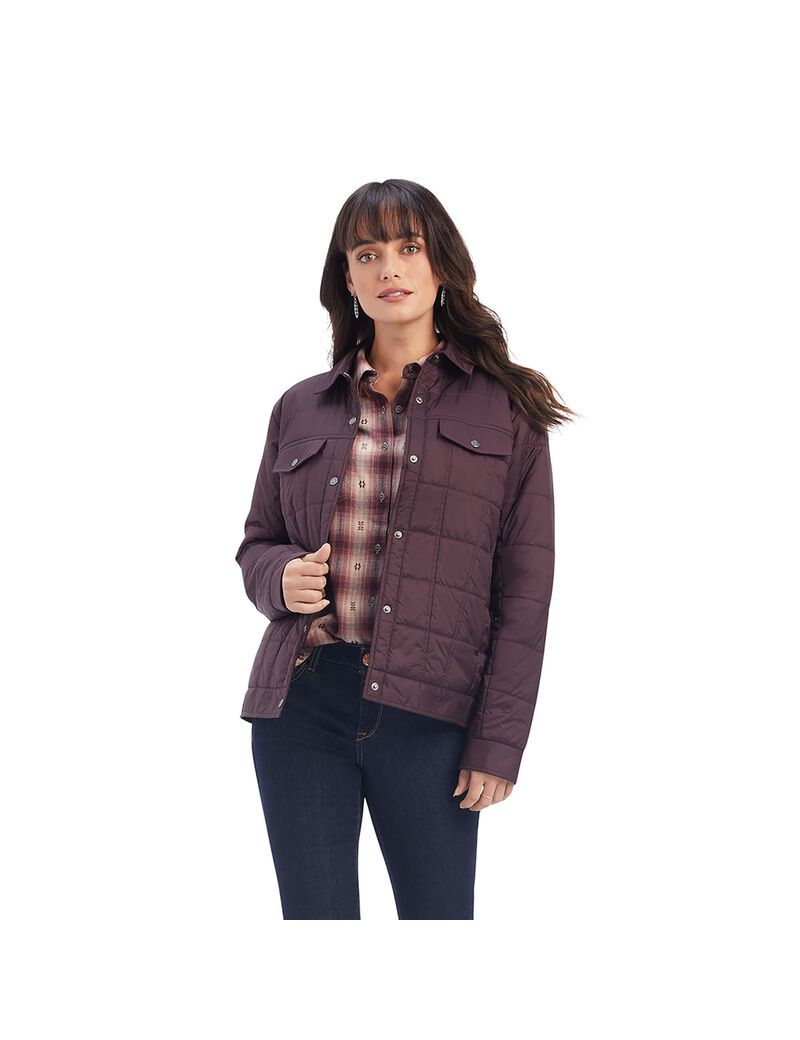 Chaquetas Ariat Puffer Trucker Insulated Mujer Burdeos | AJPO18647