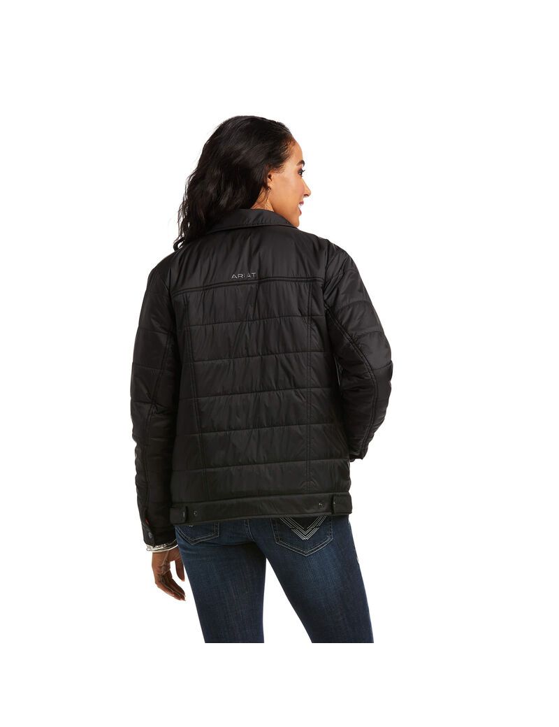 Chaquetas Ariat Puffer Trucker Insulated Mujer Negras | HZPM30795