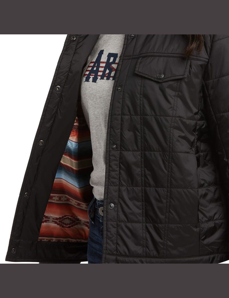 Chaquetas Ariat Puffer Trucker Insulated Mujer Negras | HZPM30795