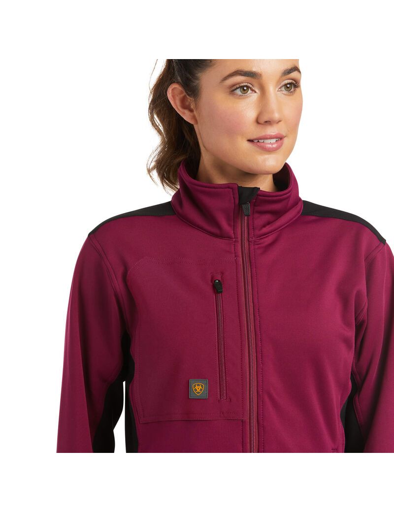 Chaquetas Ariat Rebar Dri-Tech DuraStretch Fleece Híbrido Mujer Moradas | WEPT87165