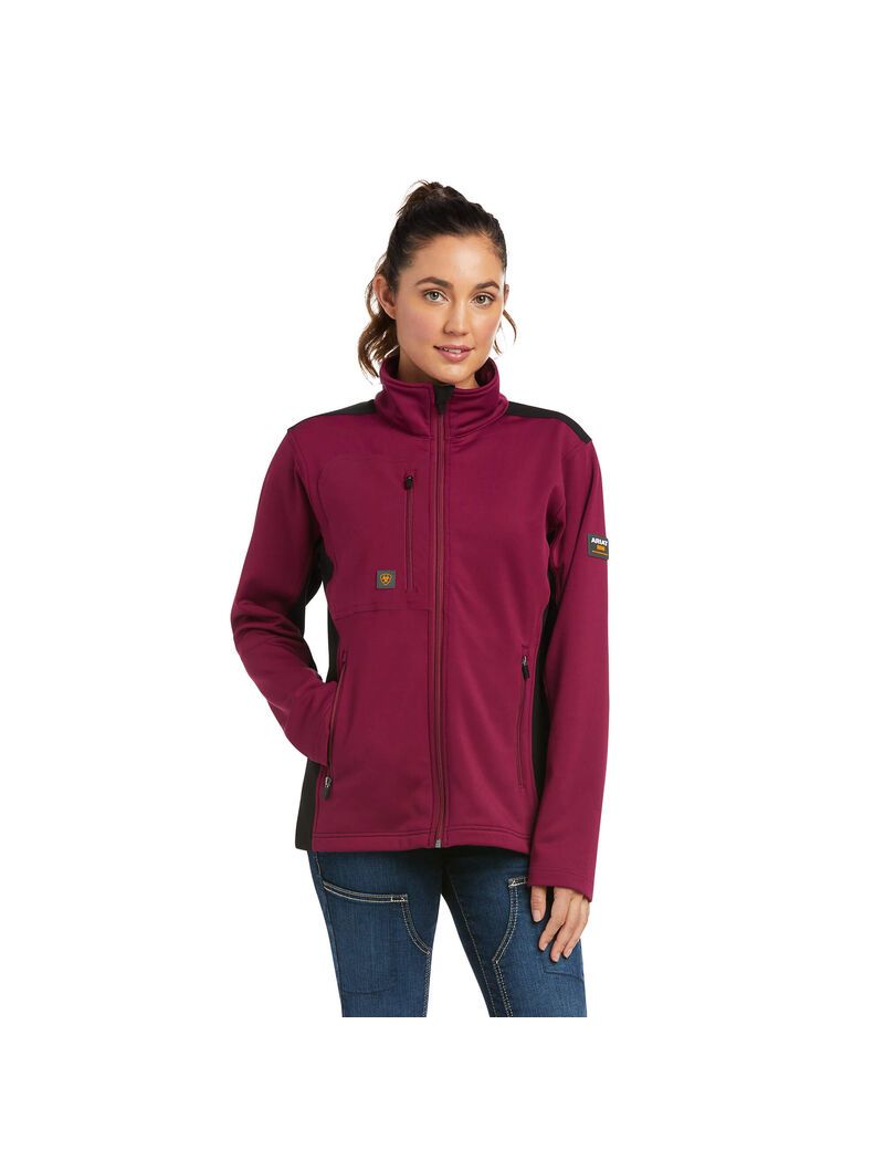 Chaquetas Ariat Rebar Dri-Tech DuraStretch Fleece Híbrido Mujer Moradas | WEPT87165