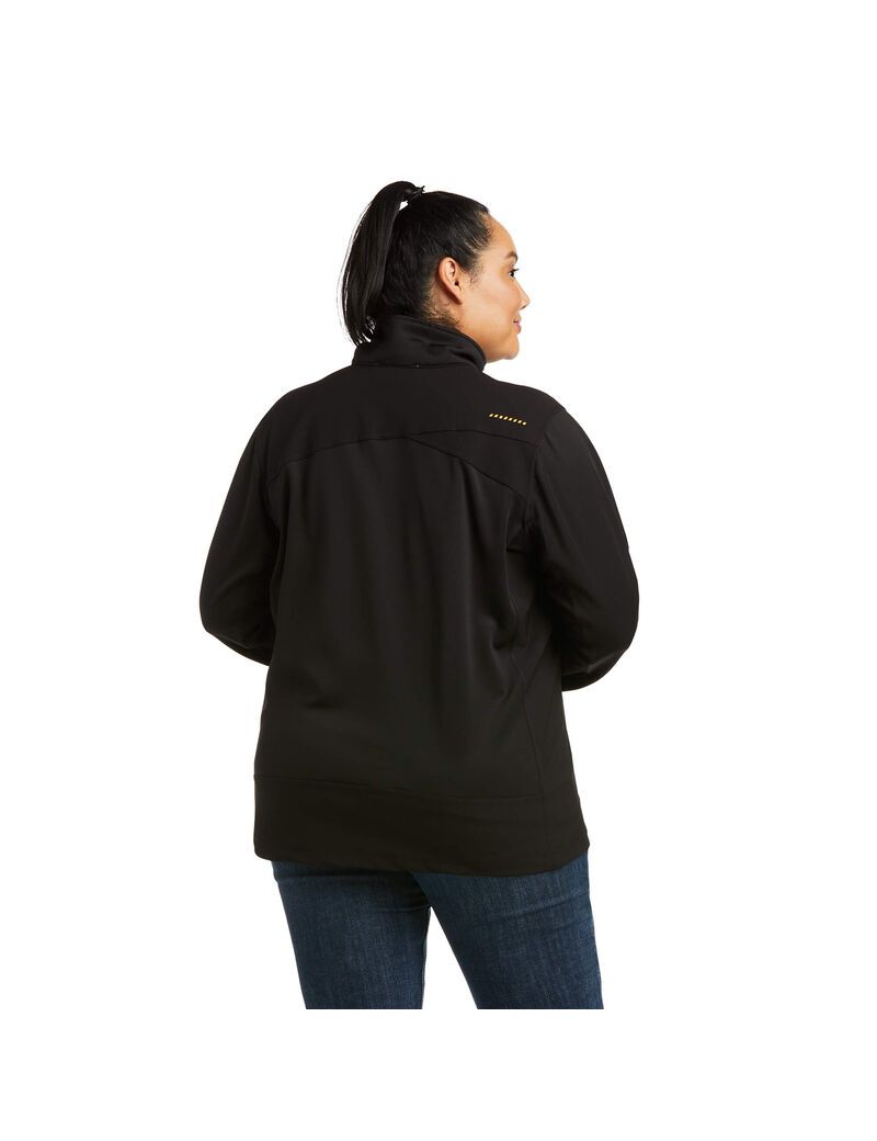 Chaquetas Ariat Rebar Dri-Tech DuraStretch Fleece Híbrido Mujer Negras | WZTP04519