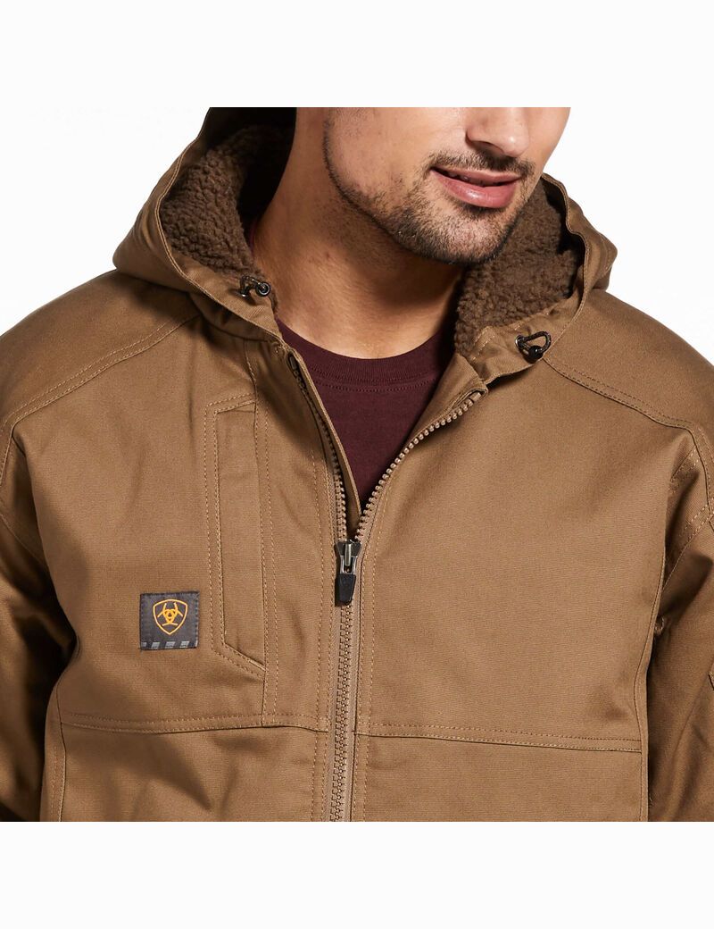 Chaquetas Ariat Rebar DuraCanvas Hombre Kaki | CIAU68971