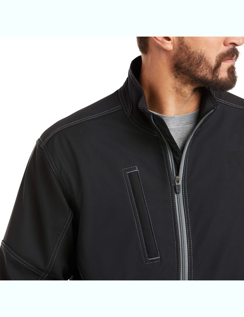 Chaquetas Ariat Rebar Stretch Lona Softshell Hombre Negras | MHPY06524