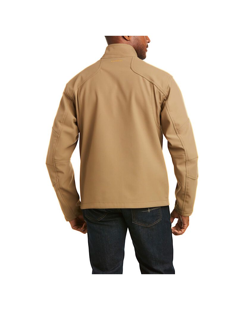 Chaquetas Ariat Rebar Stretch Lona Softshell Hombre Kaki | WJNQ85207