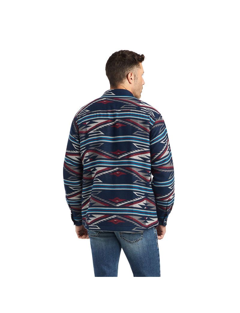 Chaquetas Ariat Retro Chimayo Shirt Hombre Azul Marino | HNLI57401