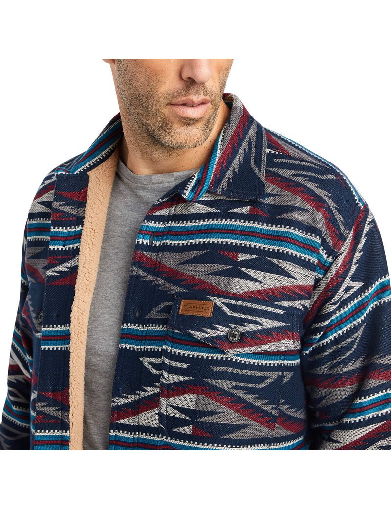 Chaquetas Ariat Retro Chimayo Shirt Hombre Azul Marino | HNLI57401