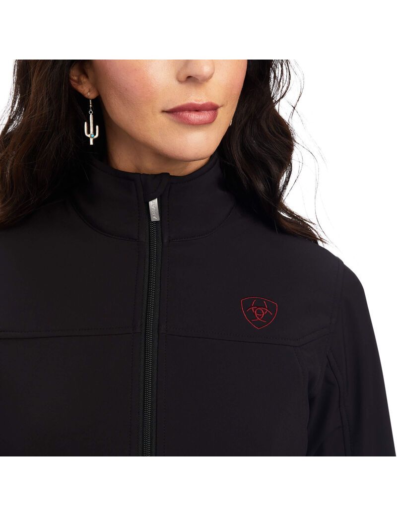 Chaquetas Ariat Rosas Team Softshell Mujer Negras | WRIK62390