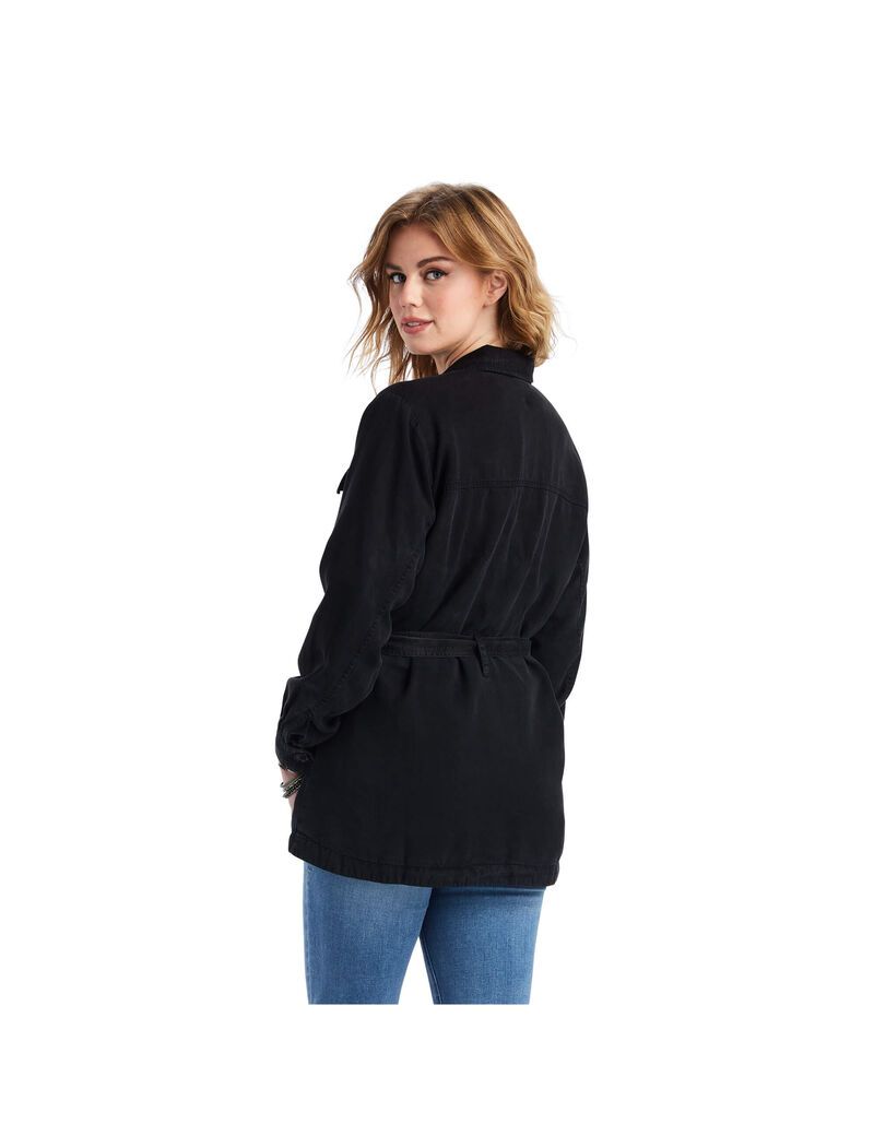 Chaquetas Ariat Safari Shirt Mujer Negras | MNOW69174