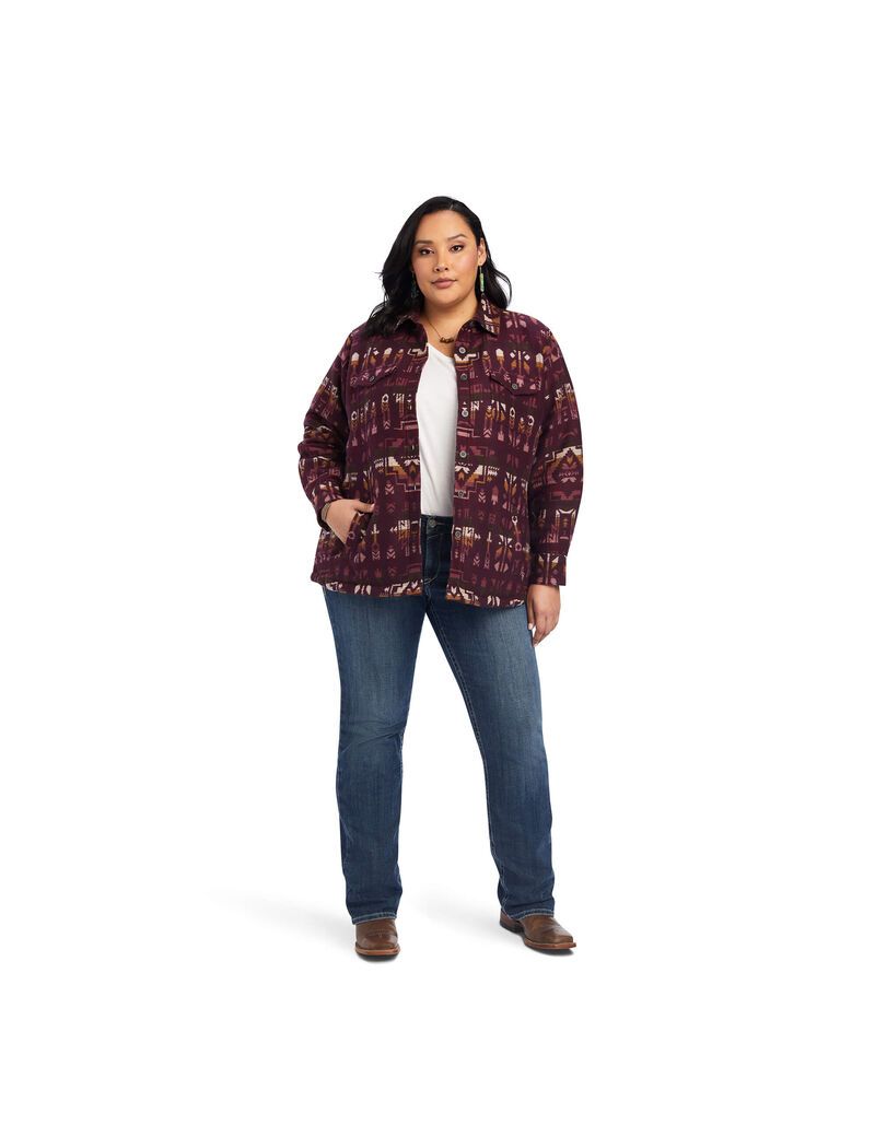 Chaquetas Ariat Shacket Shirt Mujer Multicolor | XHEL87923