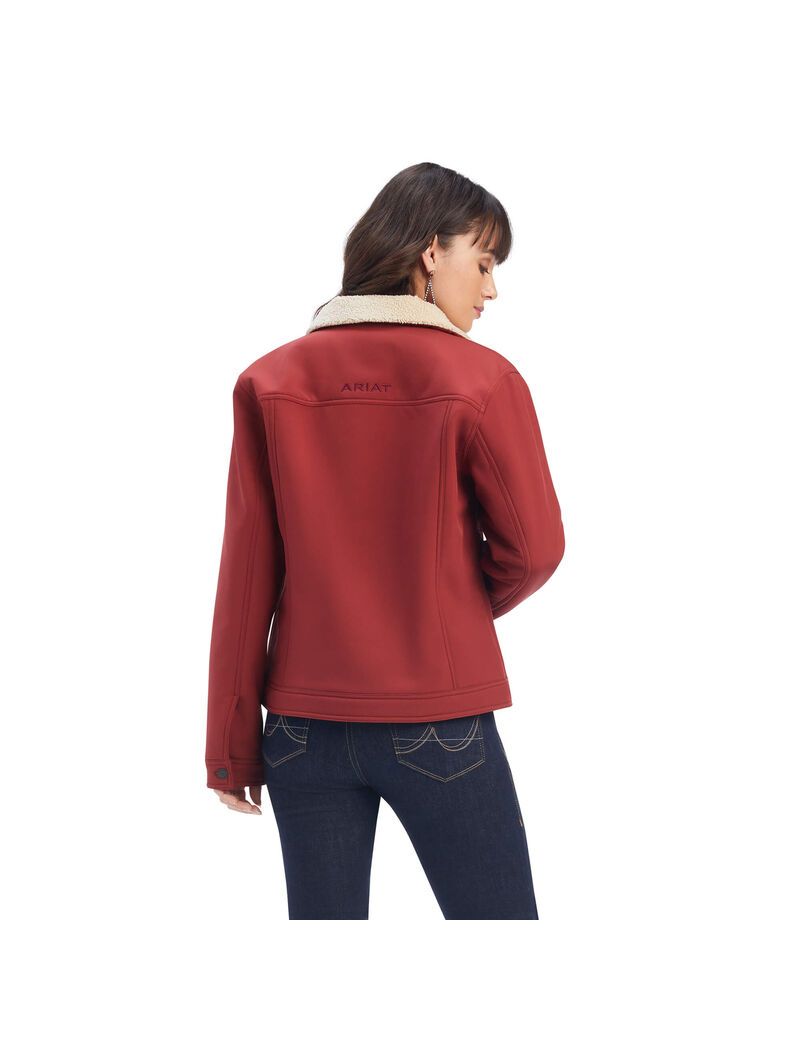 Chaquetas Ariat Trucker Softshell Mujer Rojas Oscuro | MRXF82574