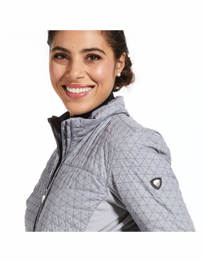 Chaquetas Ariat Volt 2.0 Reflective Mujer Plateadas | YDTI52084