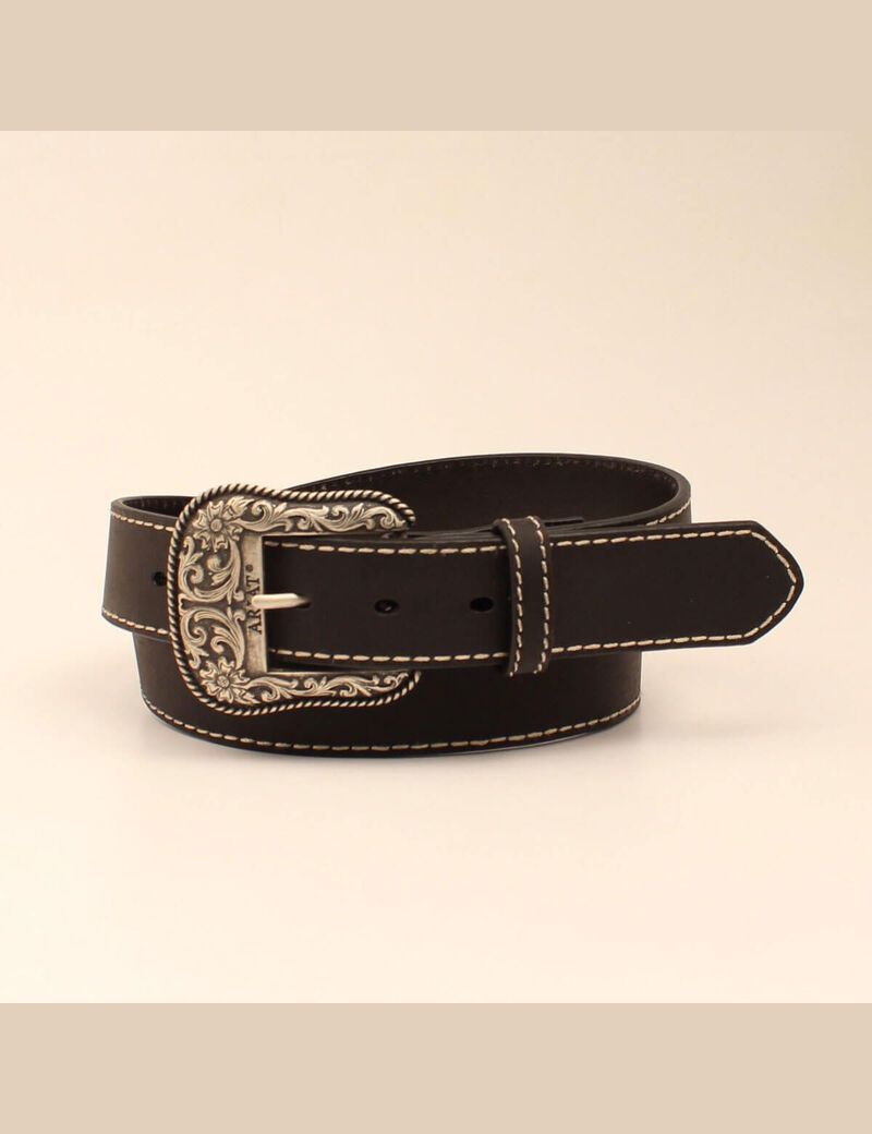 Cinturones Ariat Accent stitch Mujer Negras | BVDI60574