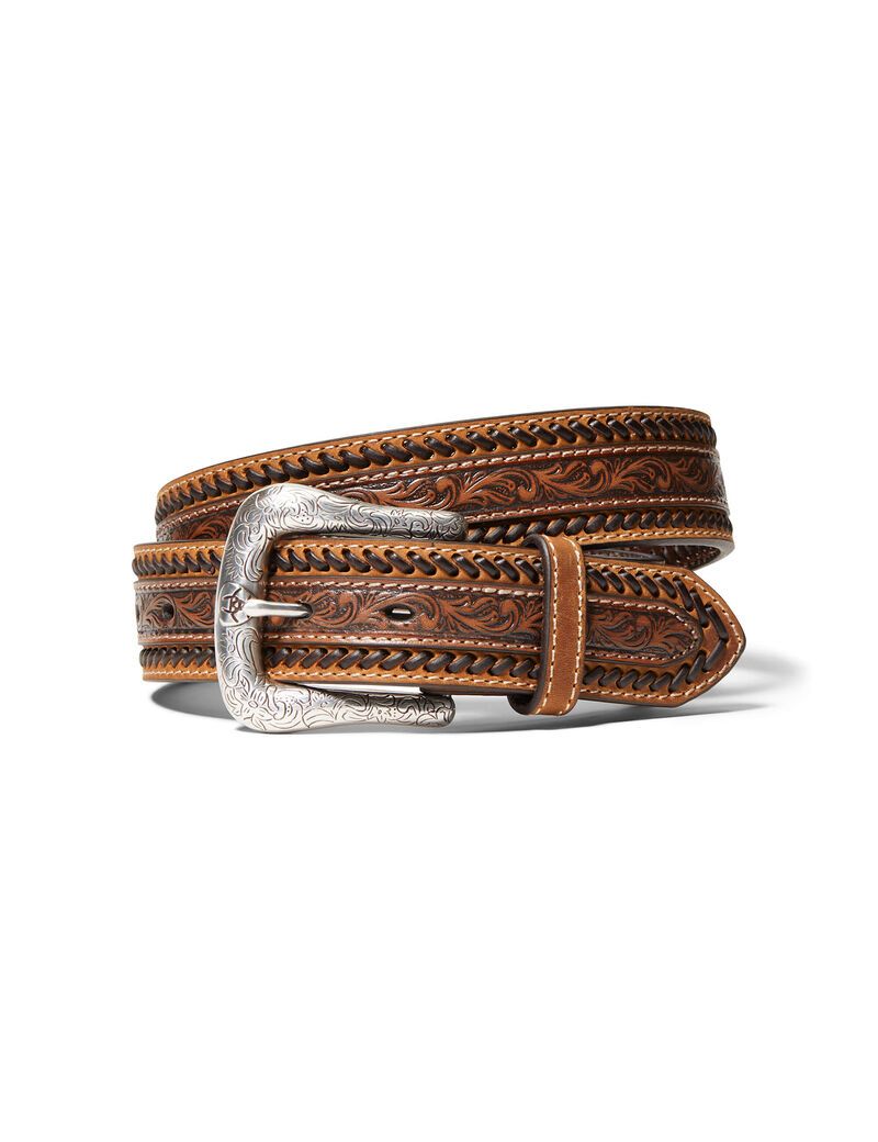 Cinturones Ariat Filigree Stripe Hombre Marrones | FWOU94380