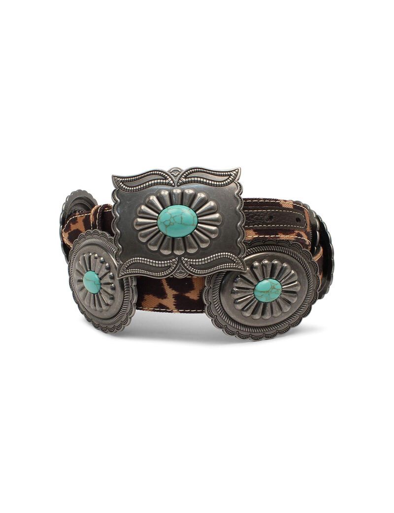 Cinturones Ariat Turquoise Oval Concho Mujer Multicolor | YQZI76591