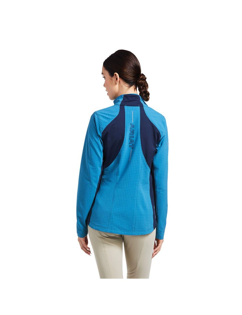 Cárdigan Ariat Andes Full Zip Mujer Azules Azul Marino | KWLR95243