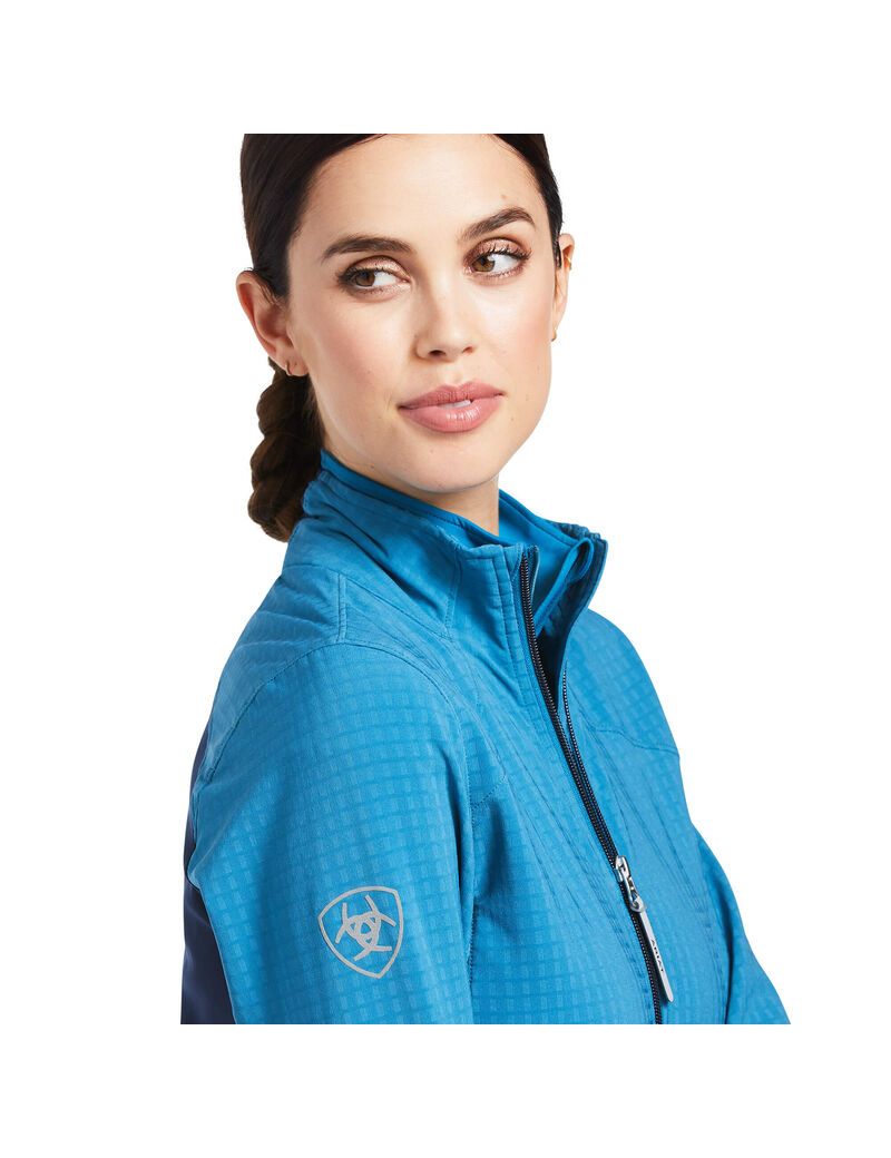 Cárdigan Ariat Andes Full Zip Mujer Azules Azul Marino | KWLR95243