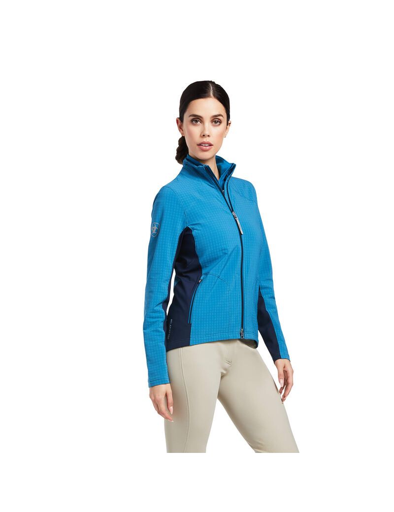 Cárdigan Ariat Andes Full Zip Mujer Azules Azul Marino | KWLR95243