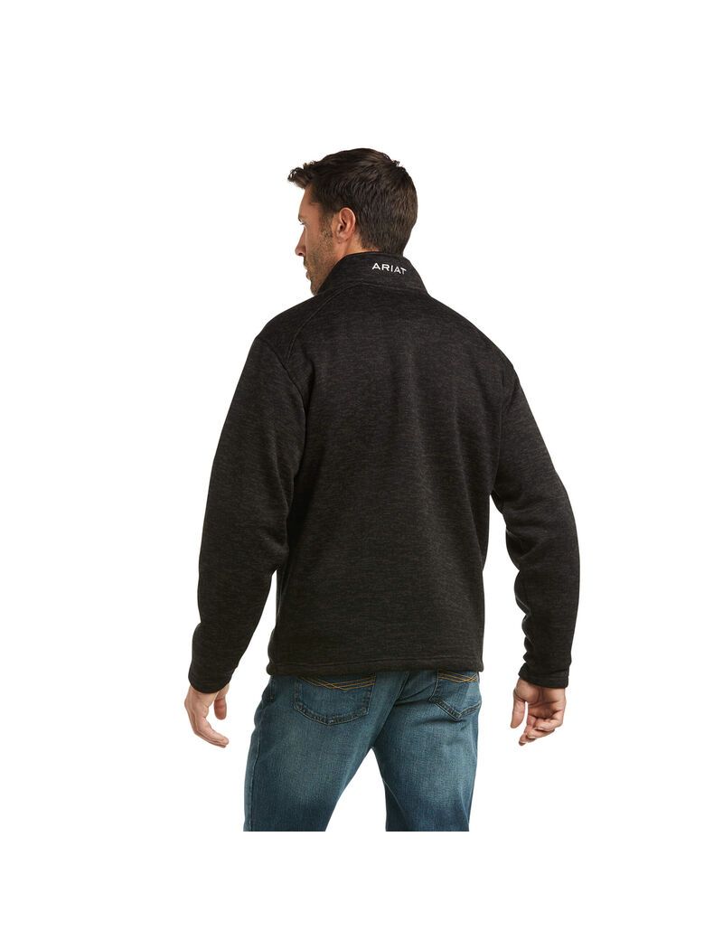 Cárdigan Ariat Caldwell 1/4 Zip Hombre Gris | EXCW14982